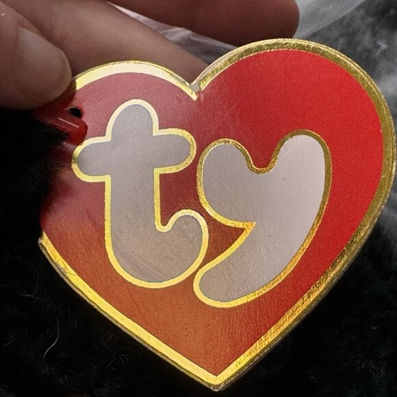 Cinders Ty Classics Black Dog height 10" length 16” 1994 Large Retired Labrador - Picture 6 of 16